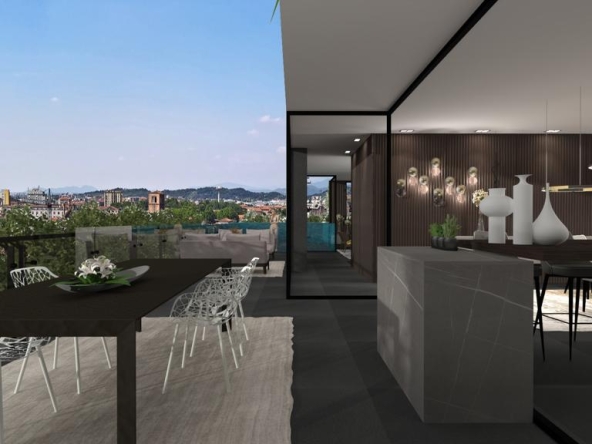 Luigi Ottolini Bergamo Attico Superattico in vendita centro storico citta alta Bergamo Brescia Milano luxury  3