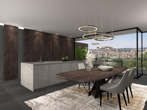 Luigi Ottolini Bergamo Attico Superattico in vendita centro storico citta alta Bergamo Brescia Milano luxury  6